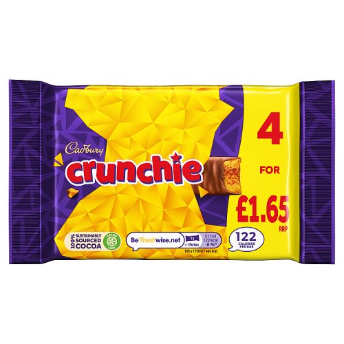 Cadbury Crunchie 4pk PM £1.89 104.4g