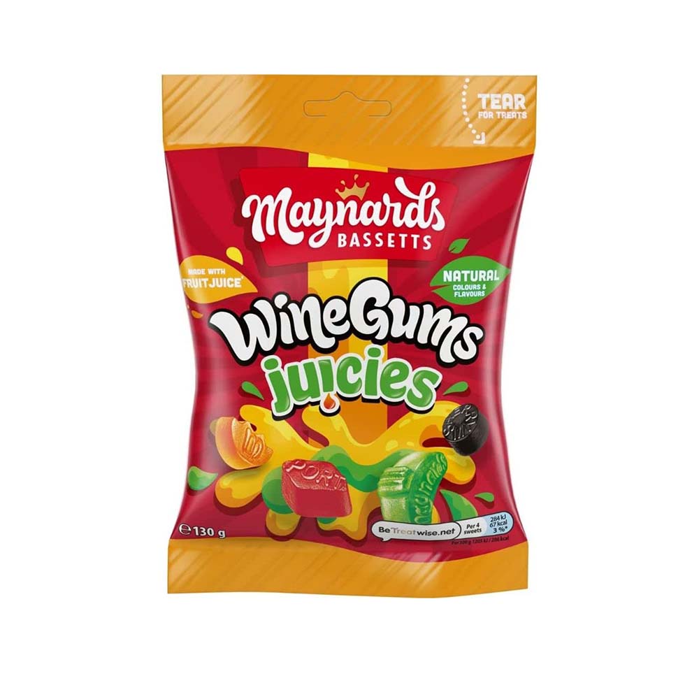 Maynards Bassetts Wine Gum Juicies 130g