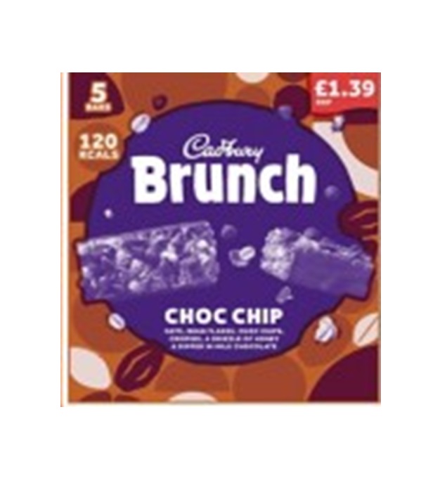 Cadbury Brunch Choc Chip 5pk (5 x 28g) PM £1.39