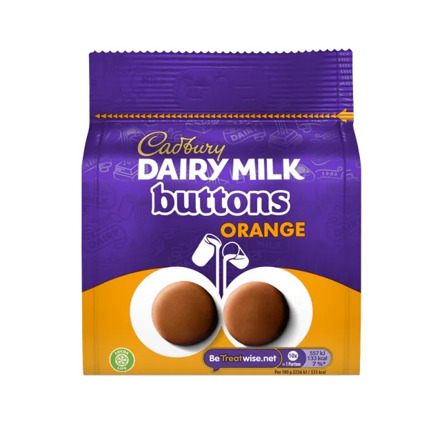 Cadbury Dairy Milk Buttons Orange Bag 85g