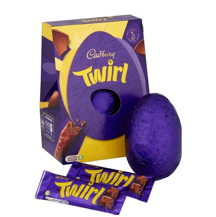 DUNIYA | Cadbury Twirl Large Easter Egg 198g Thumbnail