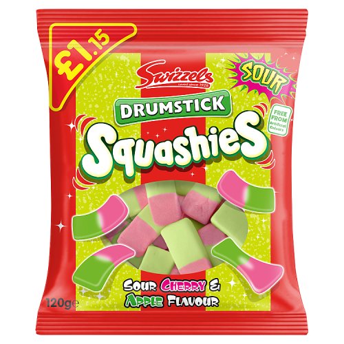 DUNIYA | Swizzels Squashies Sour Cherry & Apple PM £1.15 120g Thumbnail