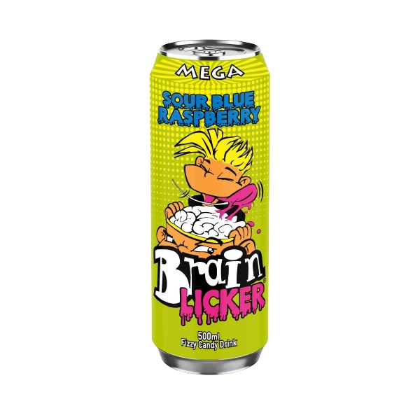 Mega Brain Licker Sour Blue Raspberry 500ml