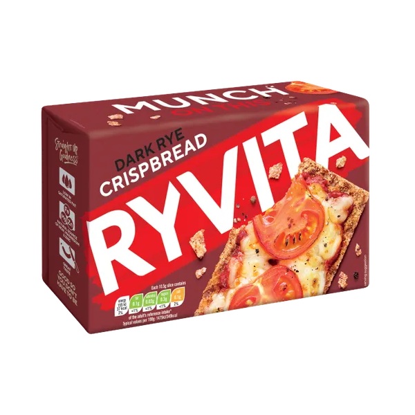 Ryvita Dark Rye Crunchy Rye Breads 250g