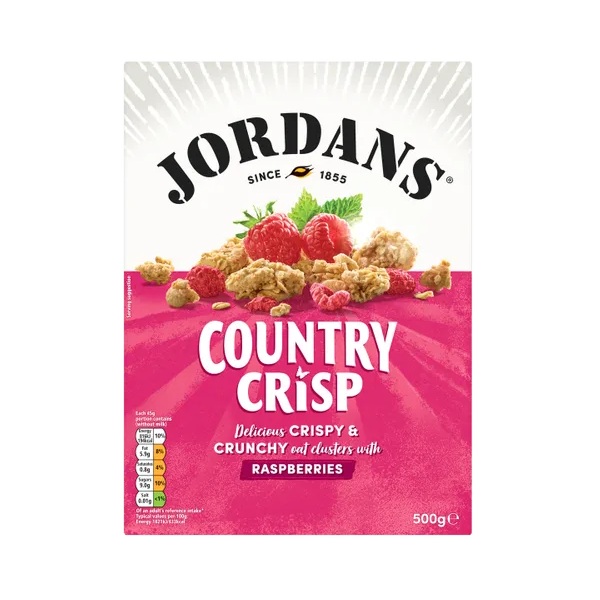 Jordans Country Crisp Raspberry 500g