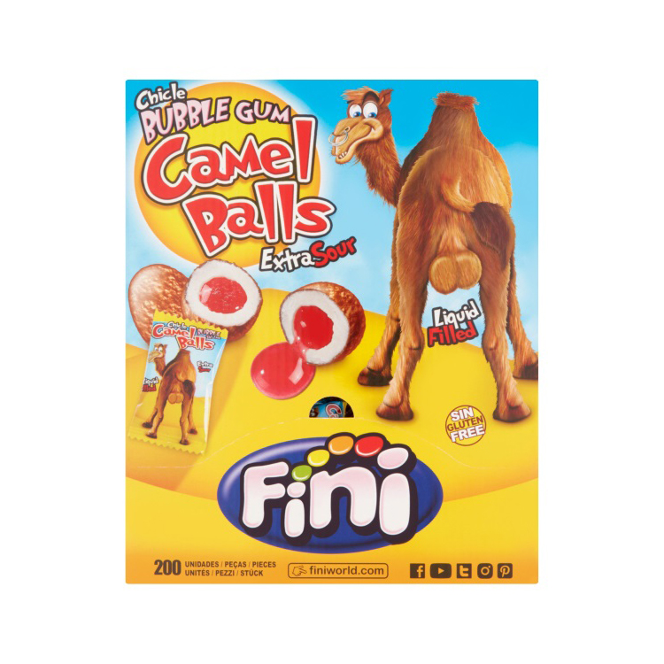 Fini Bubblegum Camel Balls 200s Gum 5g