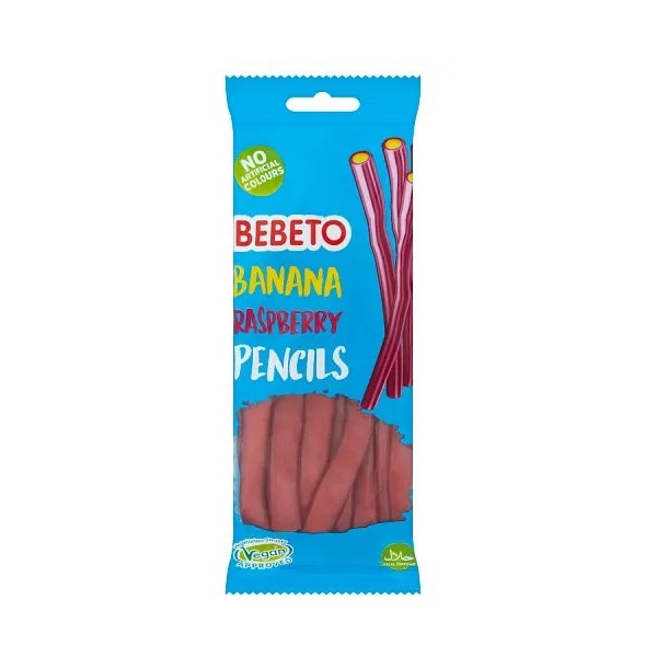 Bebeto Banana Raspberry Pencils 160g PM £1