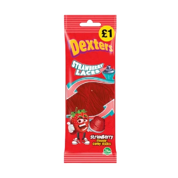 Dexters Strawberry Laces 160g PM £1