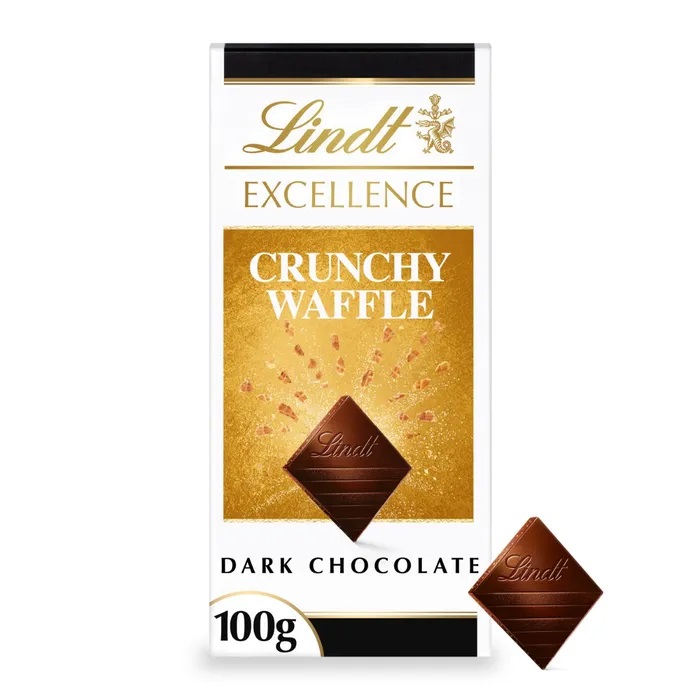 Lindt Excellence Dark Crunchy Waffle 100g