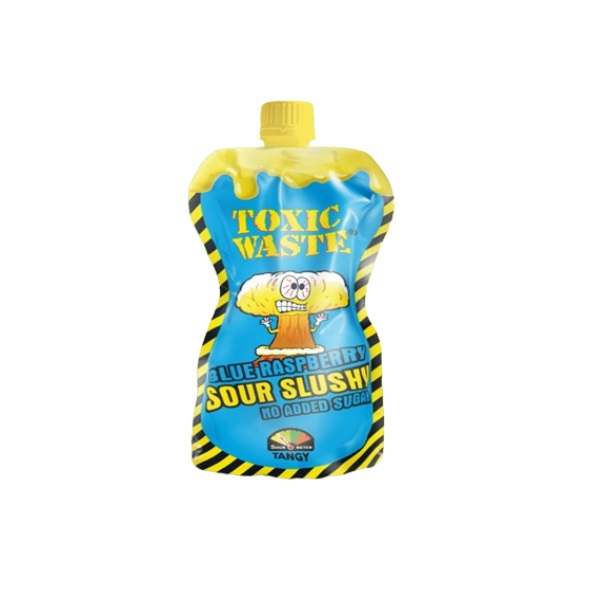 Toxic Waste Blue Raspberry Slushy Pouch 250ml