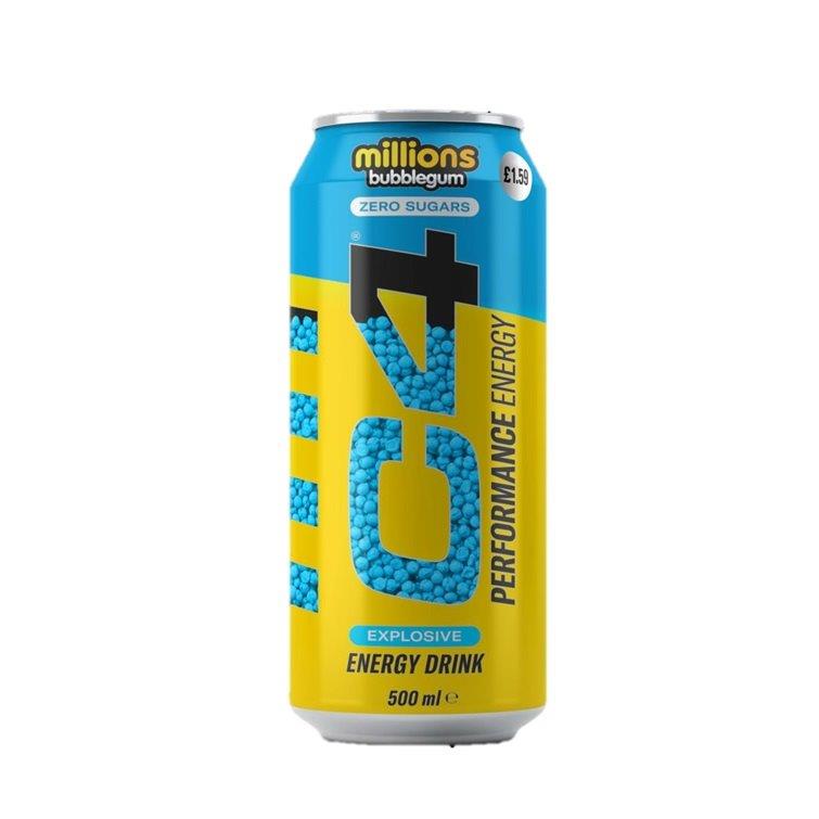 C4 Energy & Bubblegum Millions PM £1.59 500ml