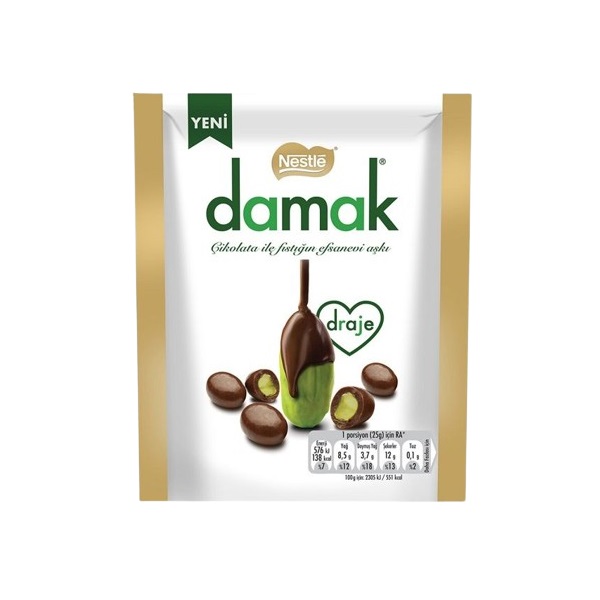 Nestle Damak Chocolate Coated Pistachios 50g