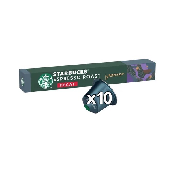 Starbucks Nespresso Decaf Dark Espresso Roast 10s 57g