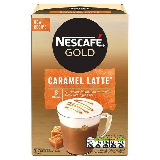 Nescafe Sachets Gold Latte Caramel 8s (8 x 17g)