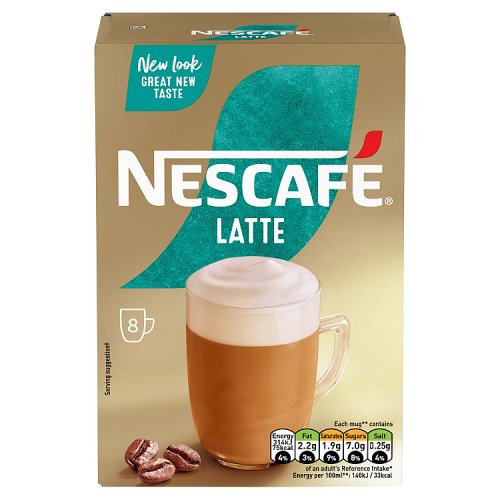 Nescafe Sachets Coffee Latte 8s (8 x 18g)