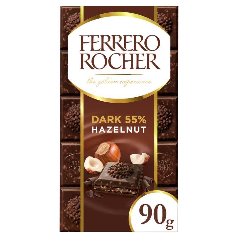 DUNIYA | Fererro Rocher Dark Chocolate Tablet 90g Thumbnail