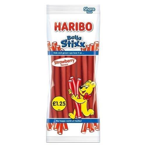 Haribo Bag Balla Stixx Strawberry 140g PM £1.25