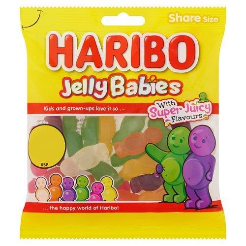 Haribo Bag Jelly Babies 154g PM £1.25 (10% Extra Free)