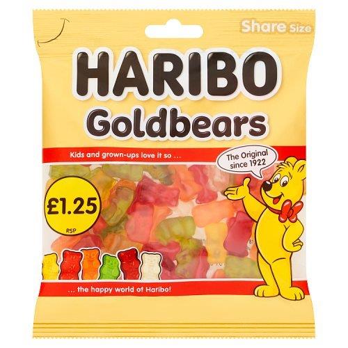 Haribo Bag Gold Bears 154g PM £1.25 (10% Extra Free)