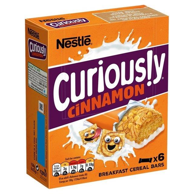 Nestle Curiously Cinnamon Cereal Bar 6pk (6 x 25g)