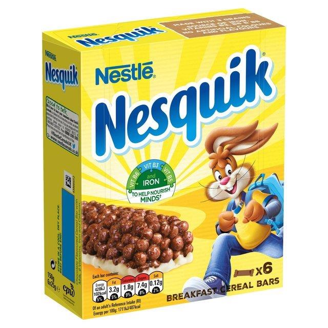 Nestle Nesquik Cereals Bar 6pk (6 x 25g)