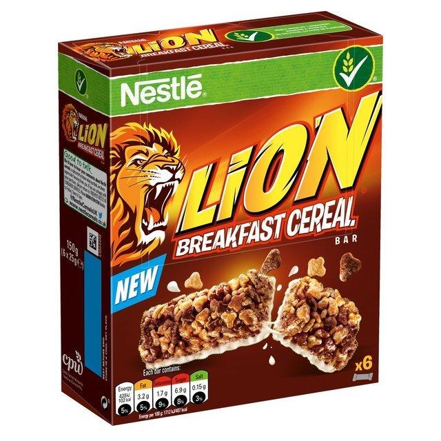 Nestle Lion Cereal Bar 6pk (6 x 25g)