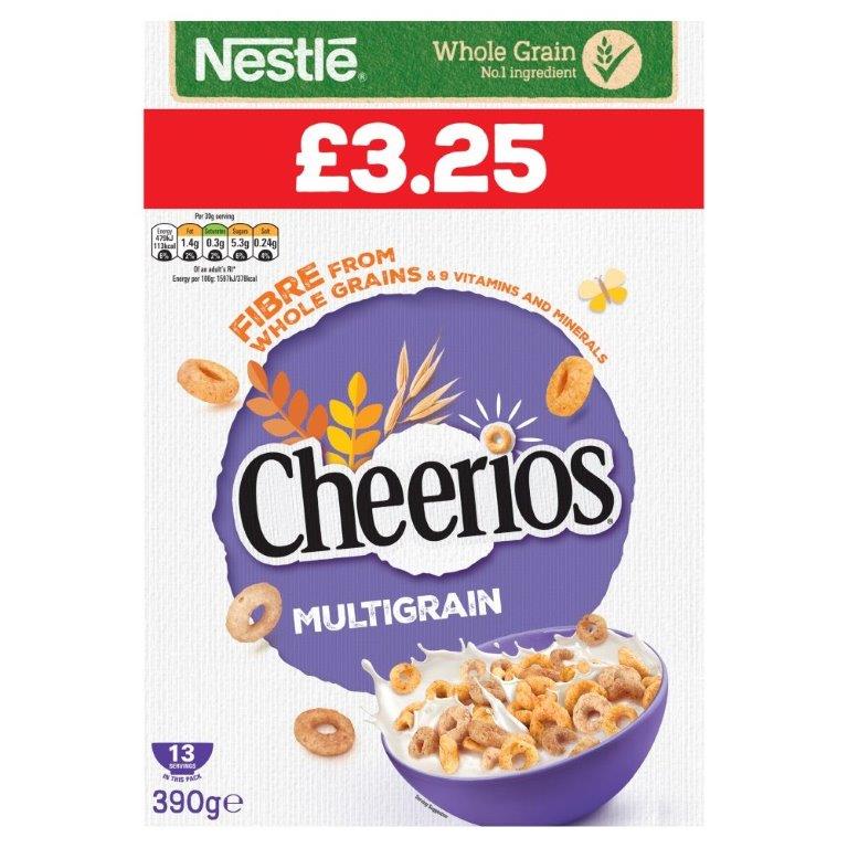 Nestle Cheerios Multigrain 390g PM £3.25