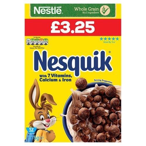 Nestle Nesquik Cereals 375g PM £3.25