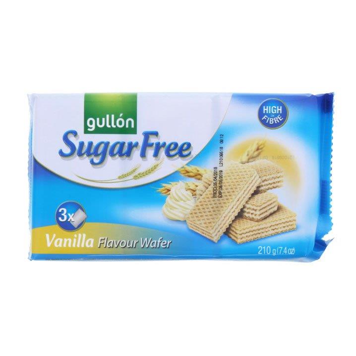 Gullon Sugar Free Vanilla Crème Filled Wafer 180g 