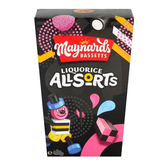 Maynards Bassetts Liquorice Allsorts Carton 350g (E)