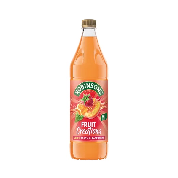 Robinsons Fruit Creations Peach & Raspberry Squash 1Ltr