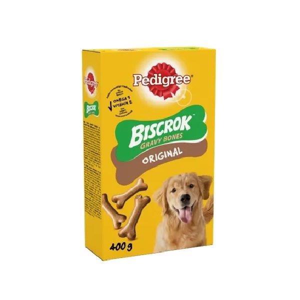 Pedigree Biscrok Gravy Bones Biscuits Original Dog Treats 400g