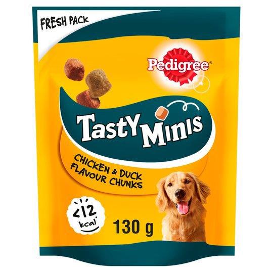 Pedigree Tasty Minis Dog Treats Chewy Cubes With Chicken 130g