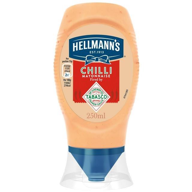 Hellmanns Squeezy Mayo Chilli 250ml