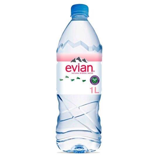 Evian PET 1Ltr (Boxed Case)