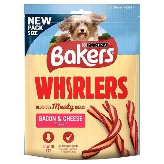 Bakers Dog Treats Whirlers Bacon & Cheese 130g