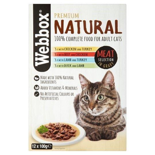 Webbox Cat Natural Pouches Mixed Selection In Jelly 8pk (8 x 100g)