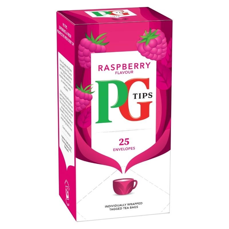 PG Tips Raspberry Envelope Tea Bags 25s 63g