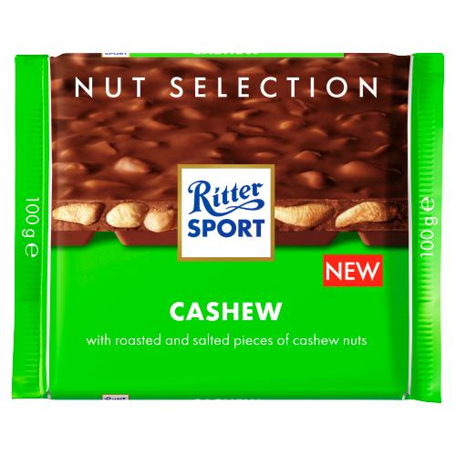 DUNIYA | Ritter Sport Nut Perfect Salted Cashew Nut 100g Thumbnail