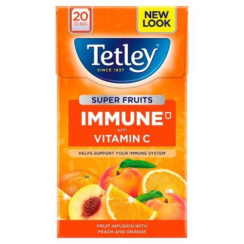 Tetley Super Fruits Immune Peach Orange 20s