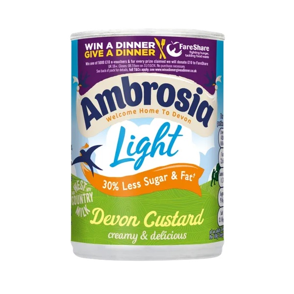 Ambrosia Light Devon Custard 400g