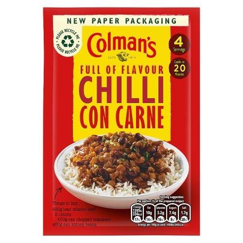 Colmans Chilli & Con Carne Recipe Mix 50g