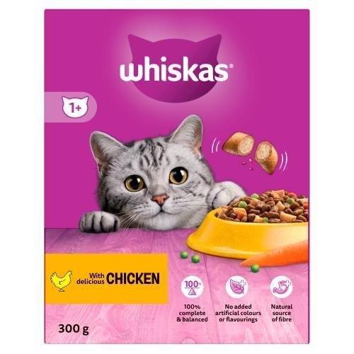 Whiskas 1+ Cat Complete Dry & Chicken 300g