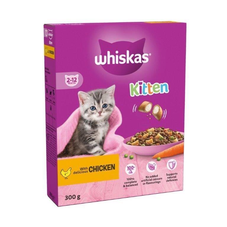 Whiskas Kitten Chicken Dry Cat Food 300g