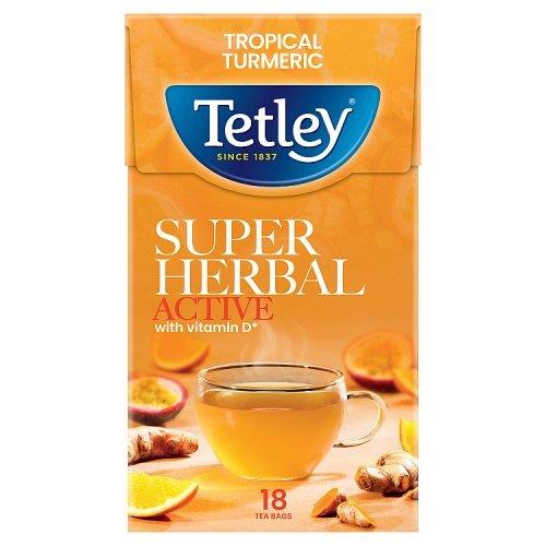 Tetley Super Herbal Tropical & Turmeric 18s 32.5g