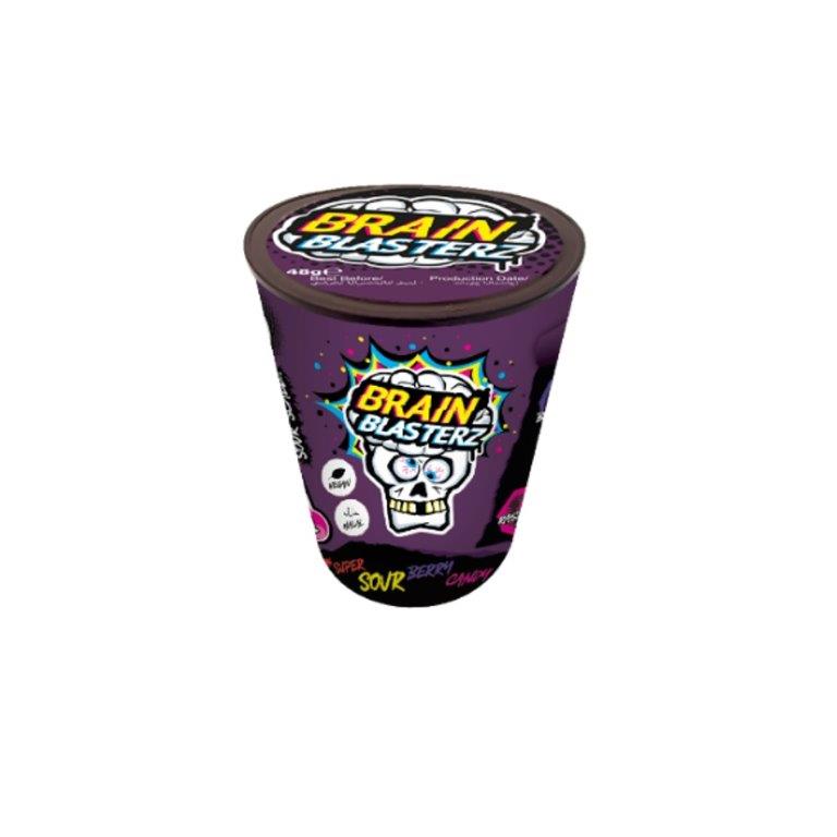 Brain Blasterz Tub Dark Fruits Hard Candy 48g