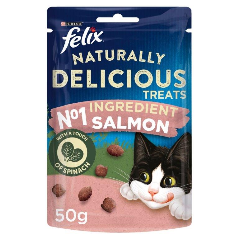 Felix Naturally Delicious Cat Treats Salmon 50g