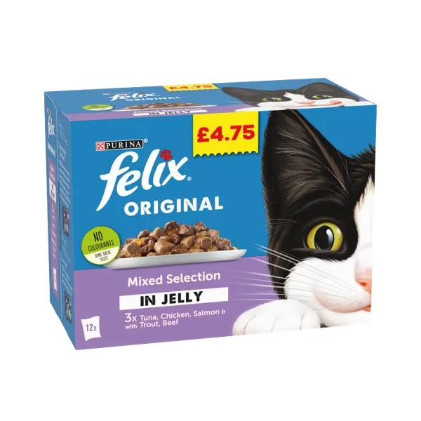 Felix OrigInal Mixed Selection In Jelly PM £3.99 (12 x 85g)