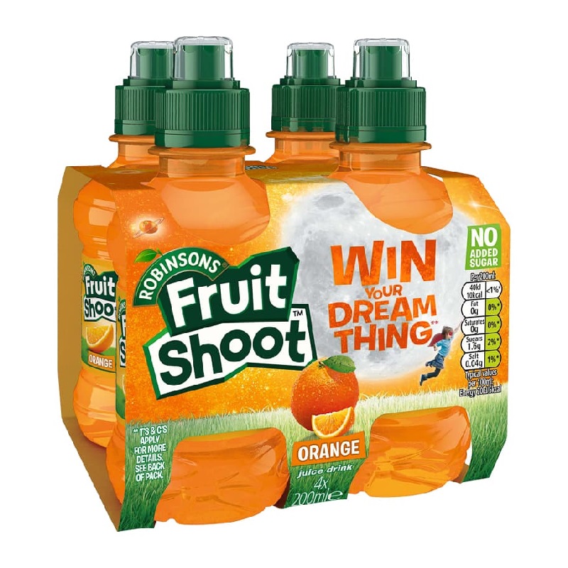 Fruit Shoot Orange NAS 4pk (4 x 200ml)