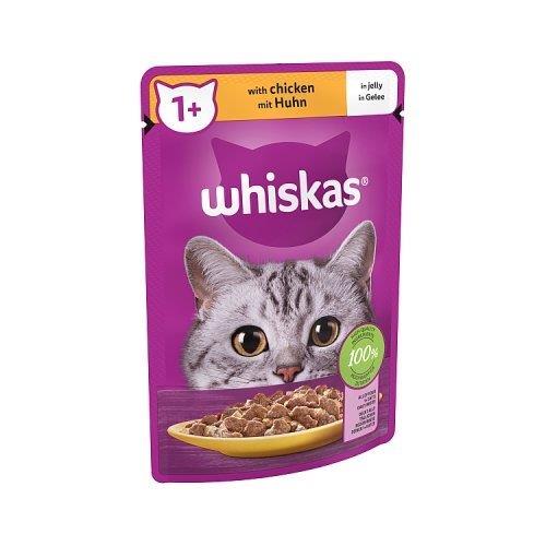 Whiskas 1+ Cat Pouches Chicken in Jelly 85g